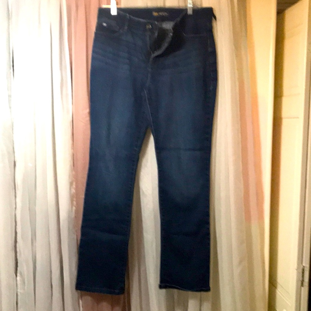 LEE MIDRISE STRAIGHT FIT FLEX WAIST JEANS 12 long